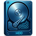 Icône HDD stylisée AxonRecup – récupération de données sur disque dur mécanique.