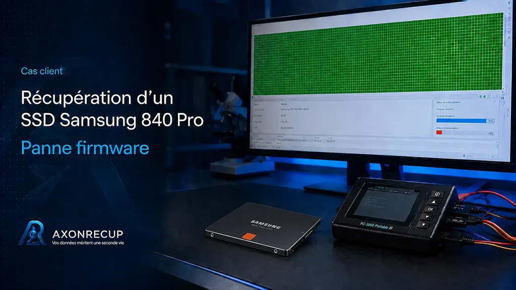 Cas client : récupération de données sur un SSD Samsung 840 Pro non détecté